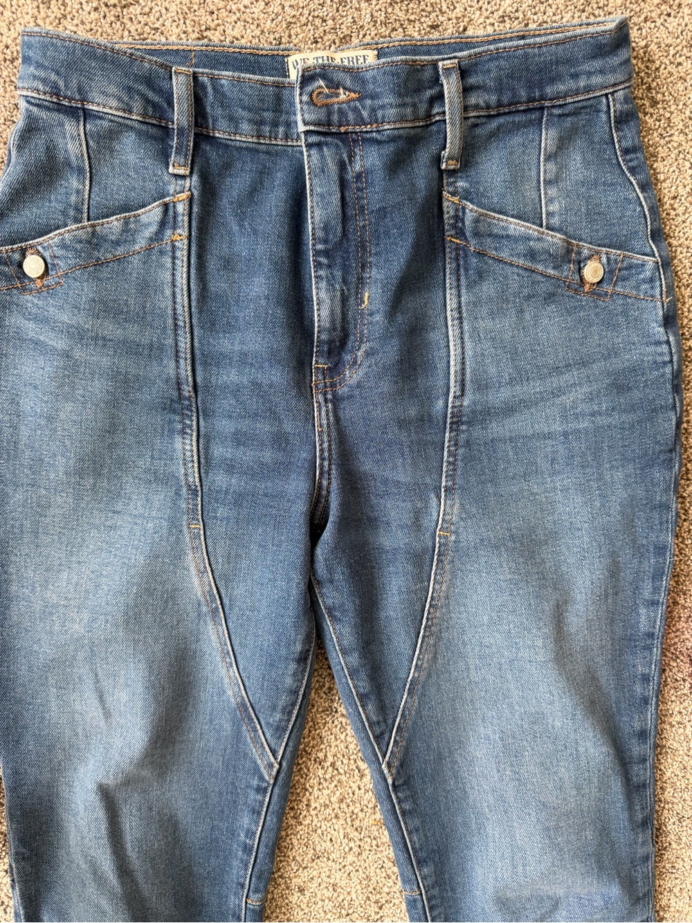 We The Free Women's Mid Blue Skinny Jeans